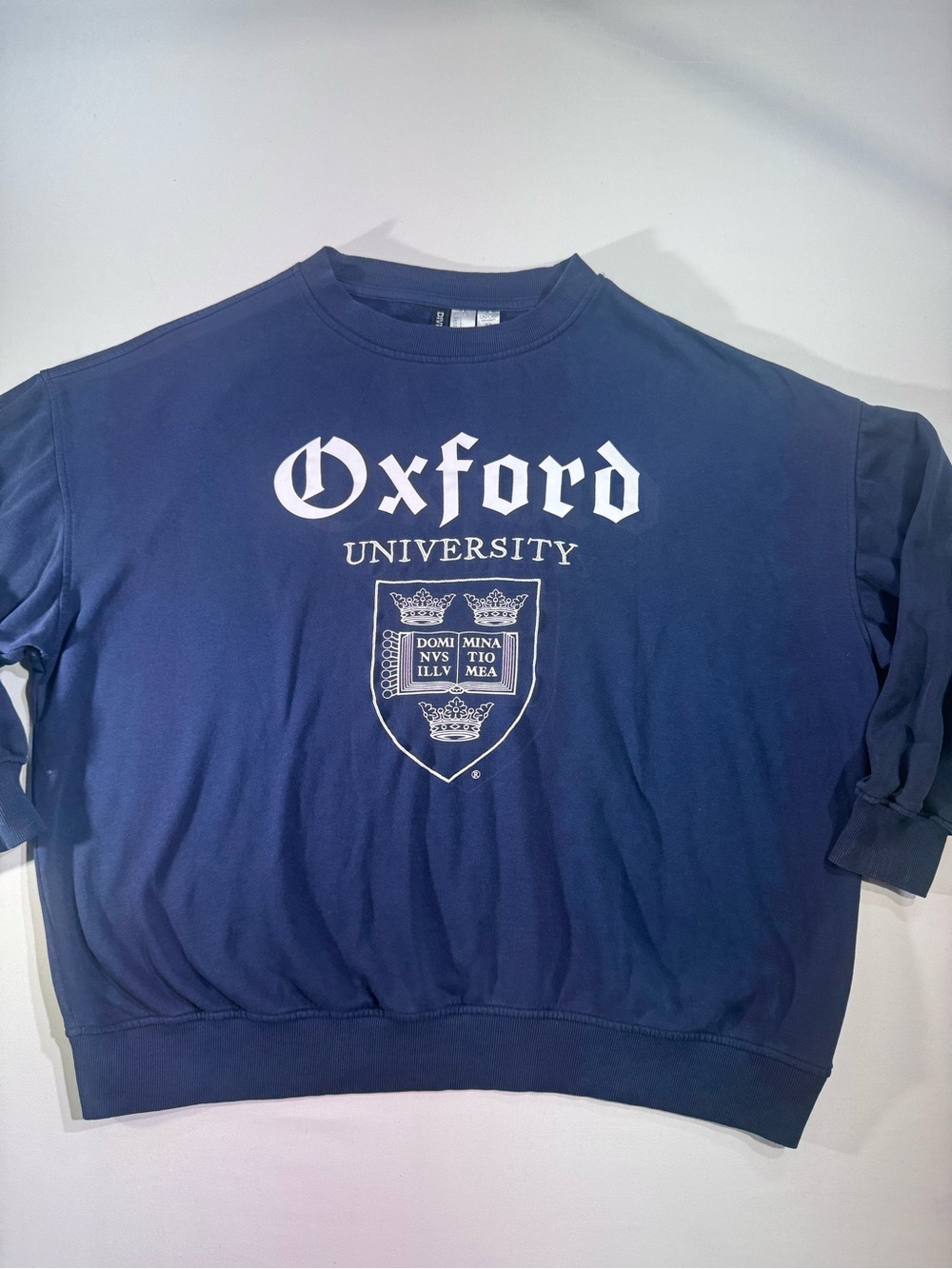 Oxford University Official Sweatshirt Unisex Size Large Navy Blue Pullover